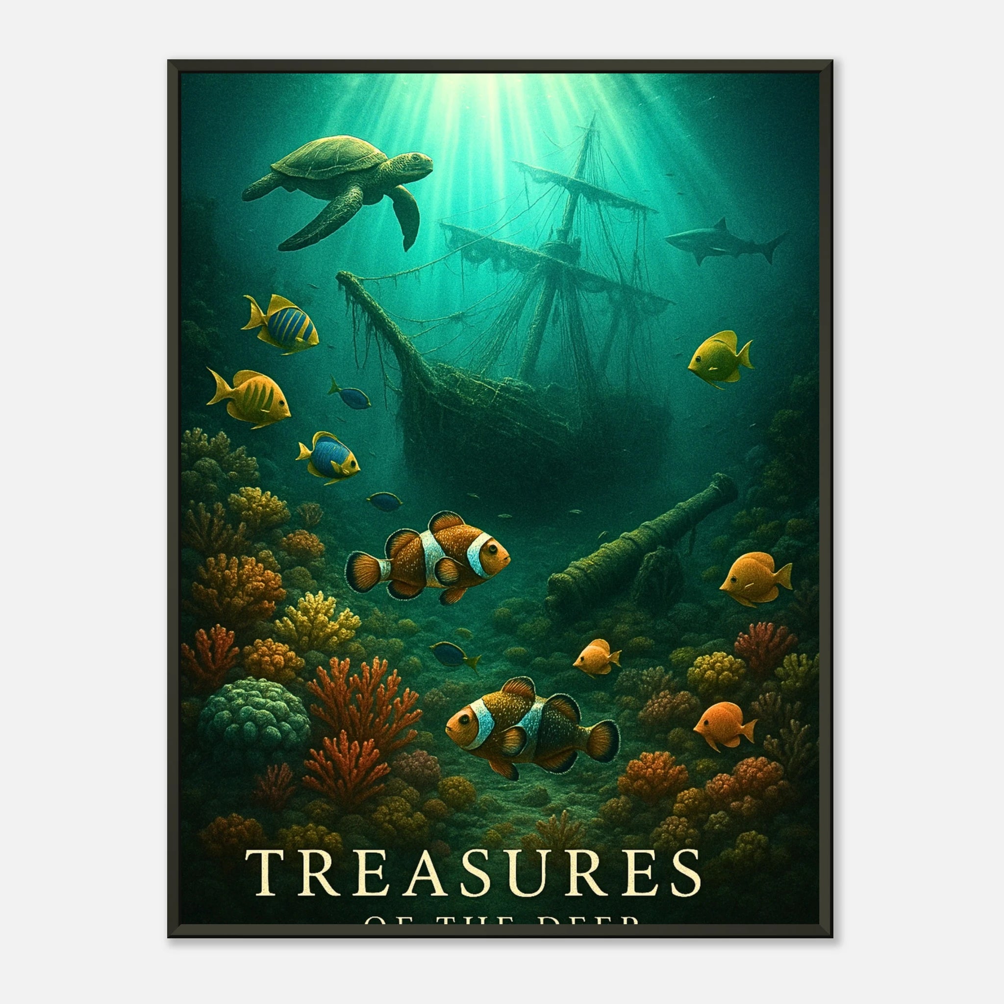 Sunken Secrets – Treasures of the Deep | Underwater World Poster by ...