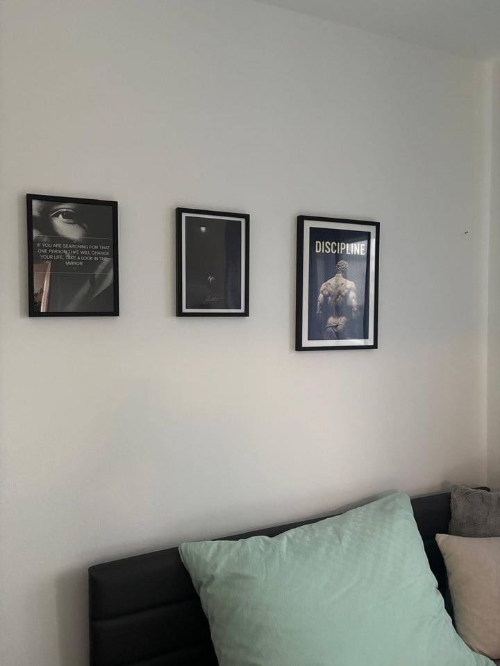 Clean framed art for modern living spaces