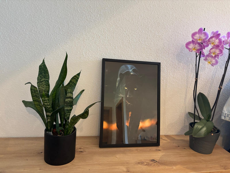 Modern interior details with framed art
