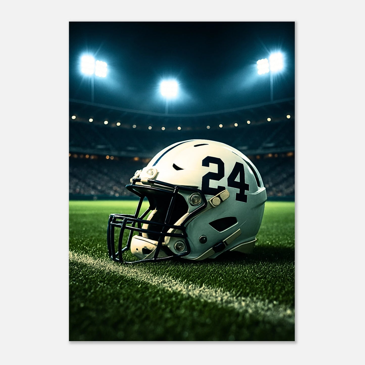 American Football Poster Under the Lights – Dynamic Sports Wall Art Print