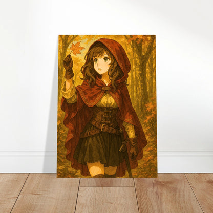 Autumn Fantasy Poster – Kunstdruck mit Abenteuer-Motiv im Herbst, dekoratives Wandbild