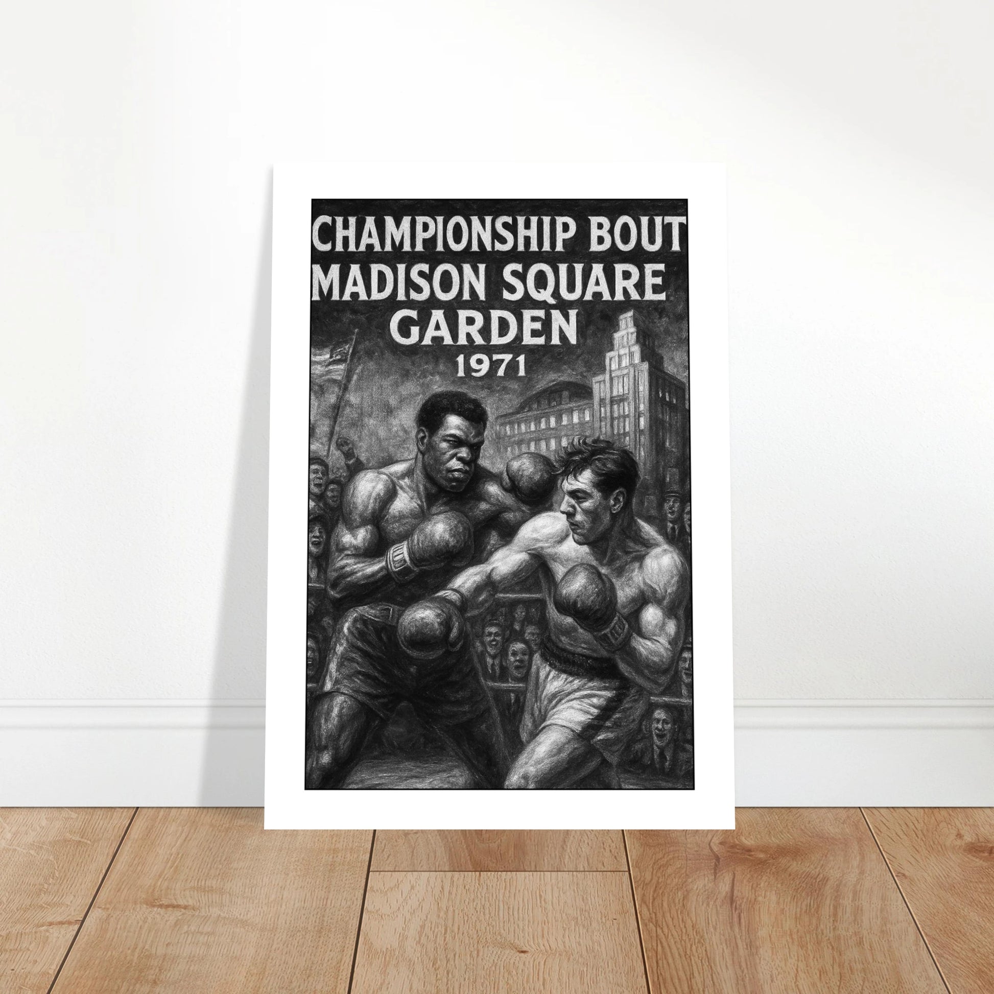 Boxing Wall Art Fight of the Century 1971 – Sports Poster for Modern Home Decor
