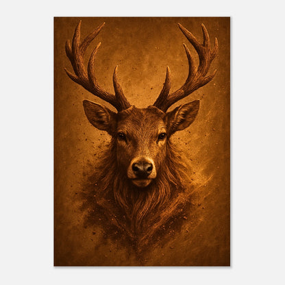  Bold deer wall art poster – nature-inspired animal decor with matte finish by DEFA
