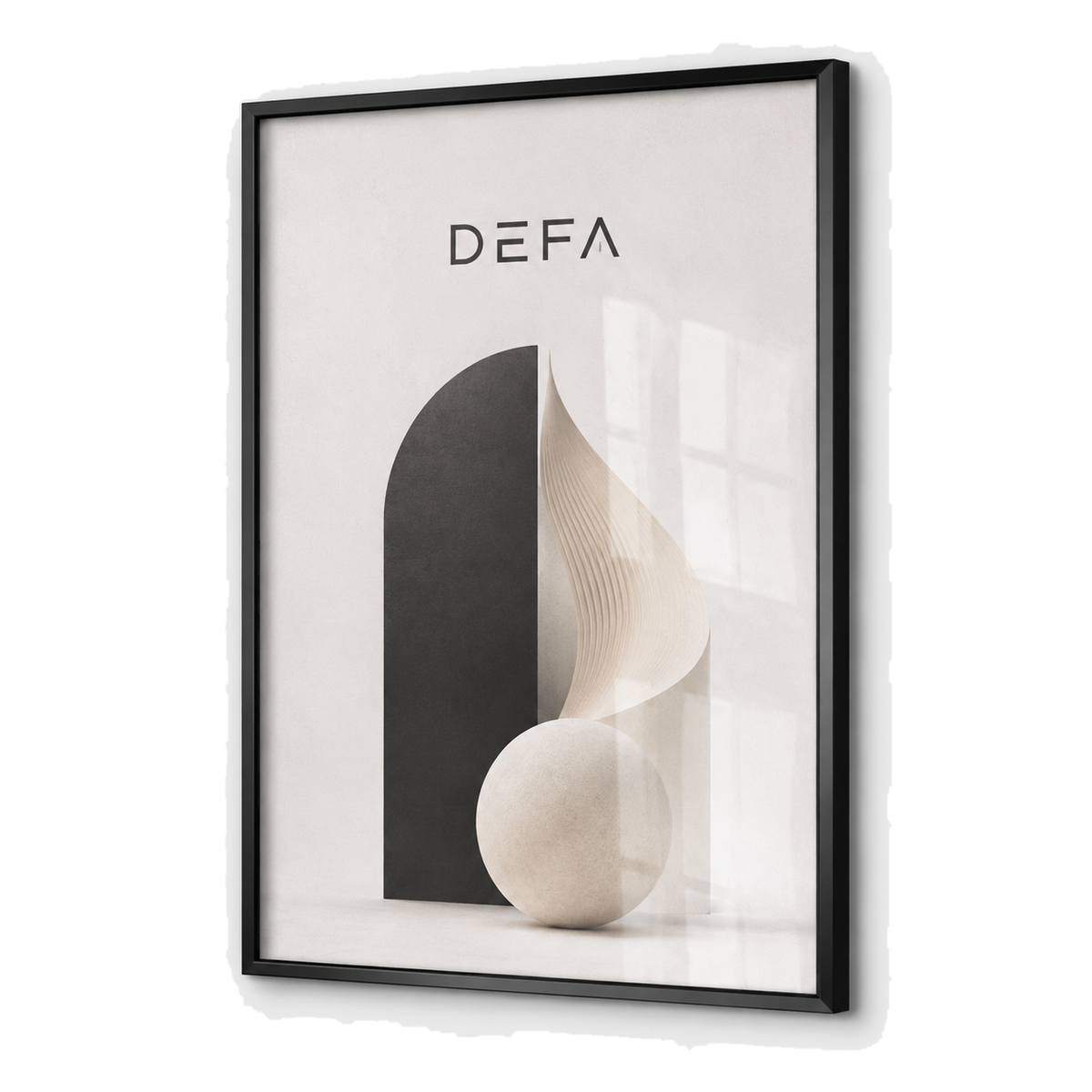 DEFA wall art with metal frame