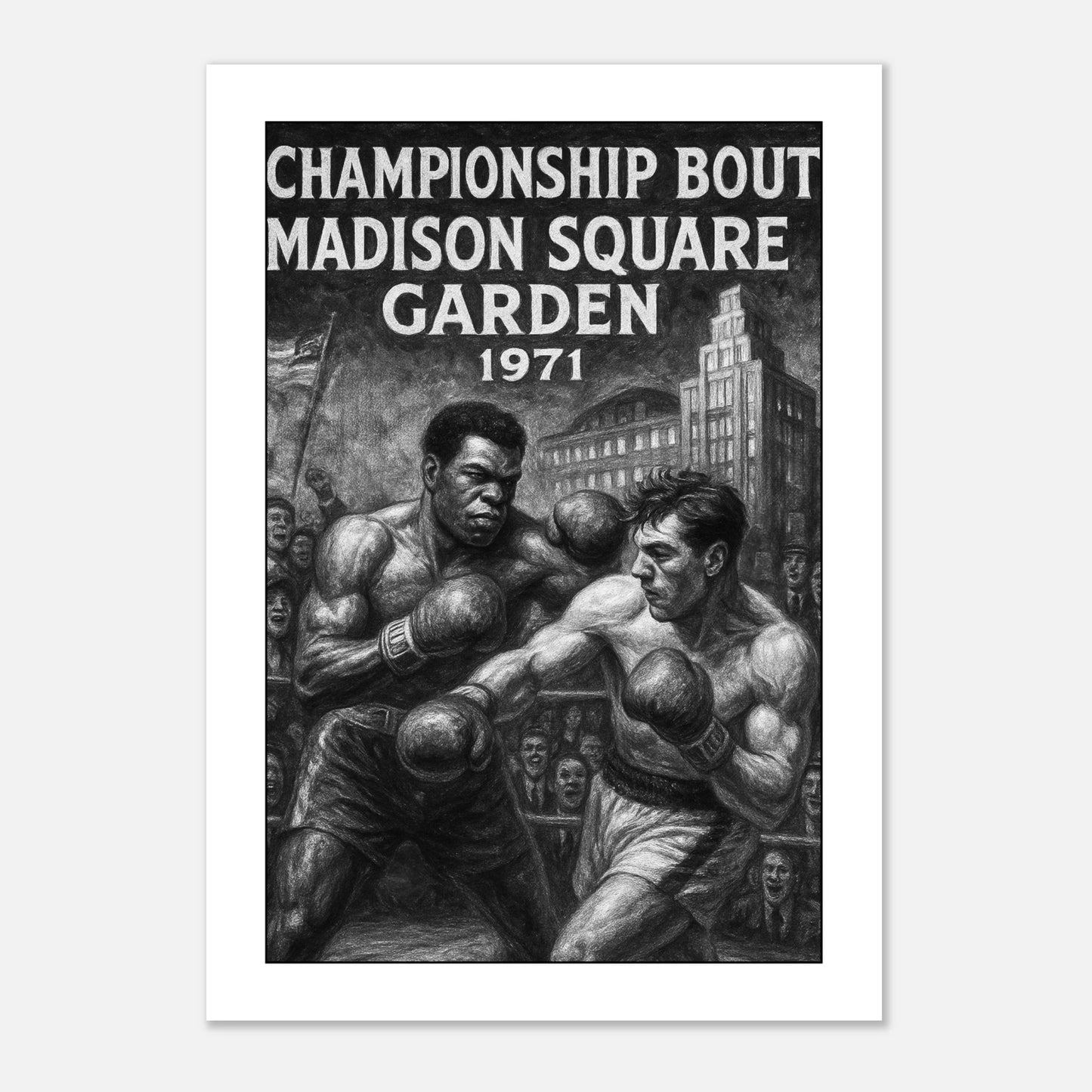 Fight of the Century Poster 1971 – Boxing Wall Art for Living Room Home Decor