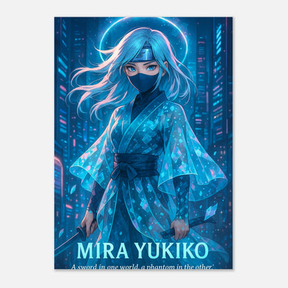Anime Art Print – MIRA YUKIKO Blade of the Hidden Light Poster, hochwertiger Kunstdruck auf Premium-Papier