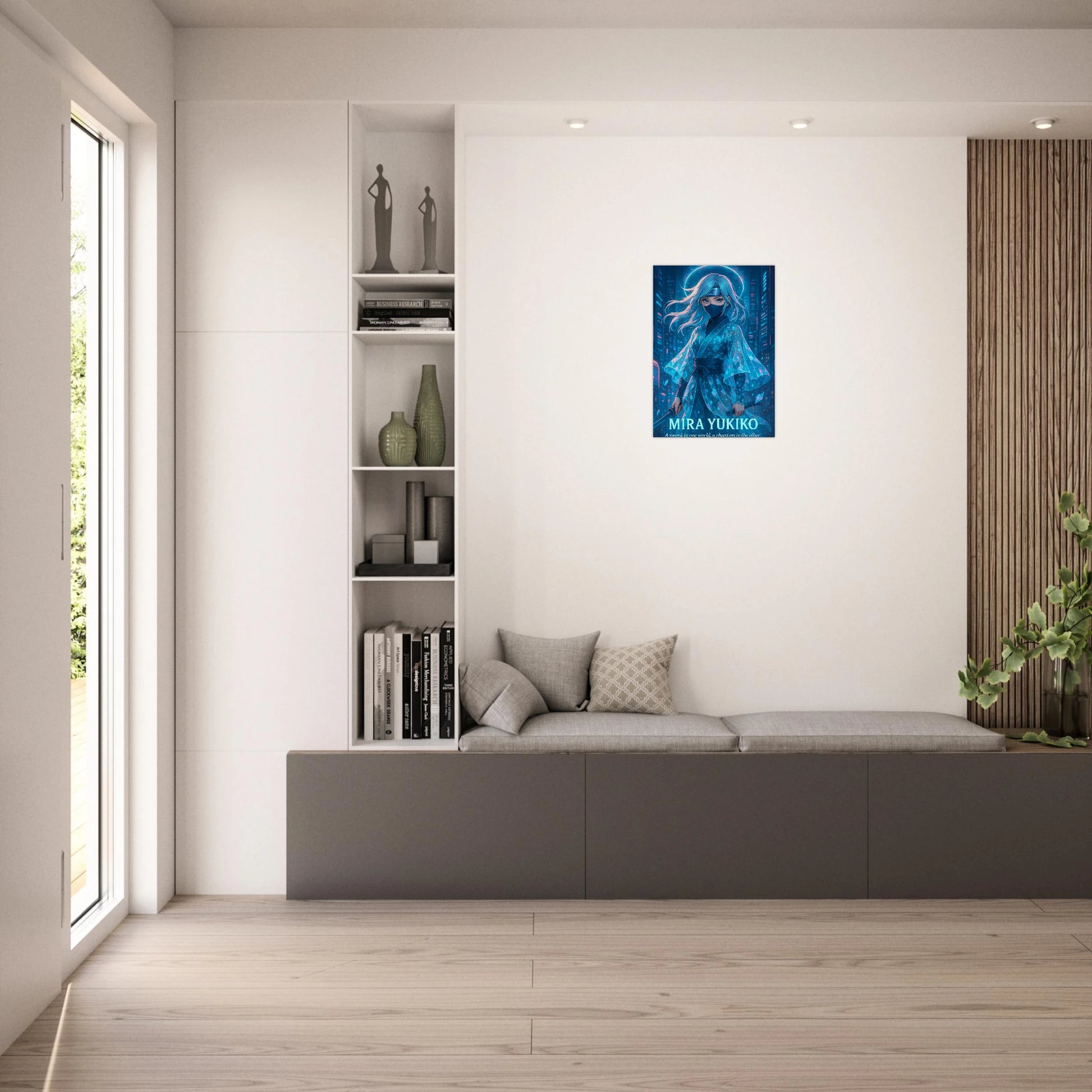 Anime Room Decor – MIRA YUKIKO Blade of the Hidden Light Poster als stilvolles Wohnzimmer Wandbild
