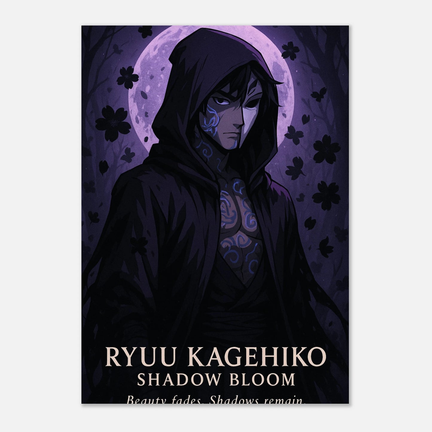 Anime Poster Ryuu Kagehiko – Bloom of the Shadows, hochwertiger Kunstdruck für moderne Wanddeko
