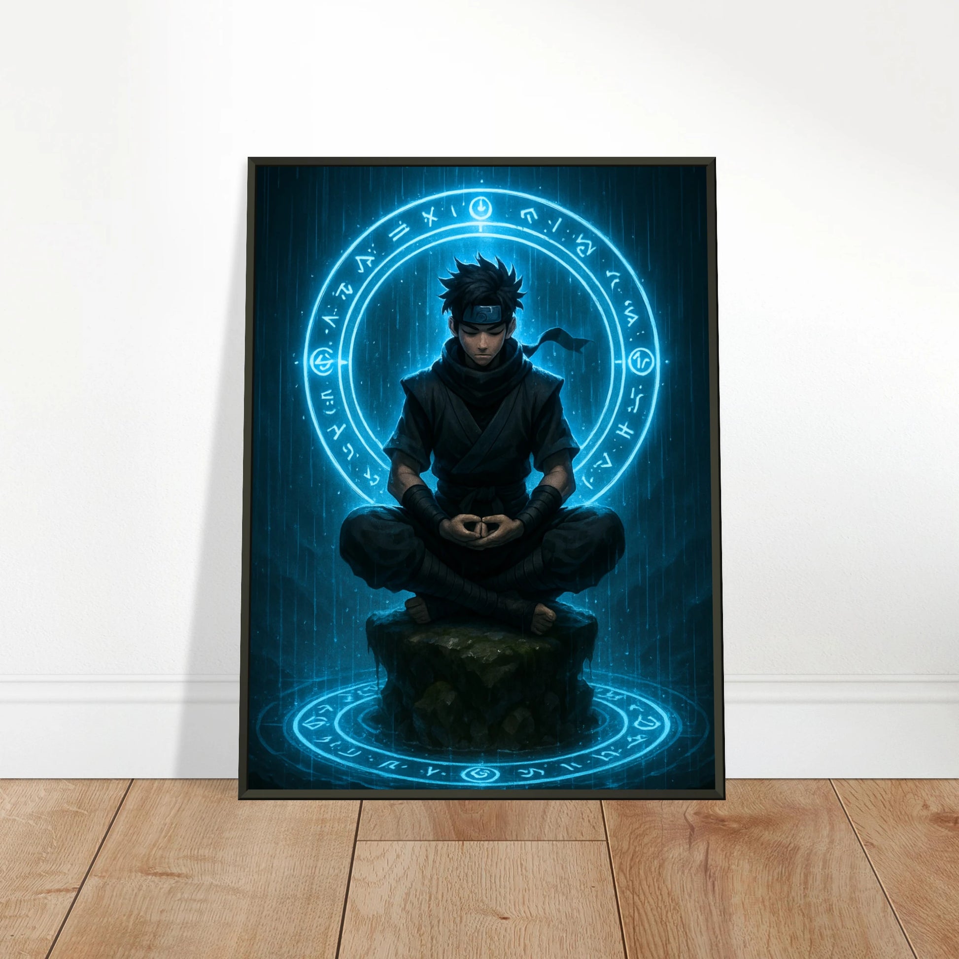 „SEIRYU – Circle of the Hidden Mind“ an die Wand gelehnt – eindrucksvolles Anime-Design mit Zen-Ästhetik | DEFA Designs