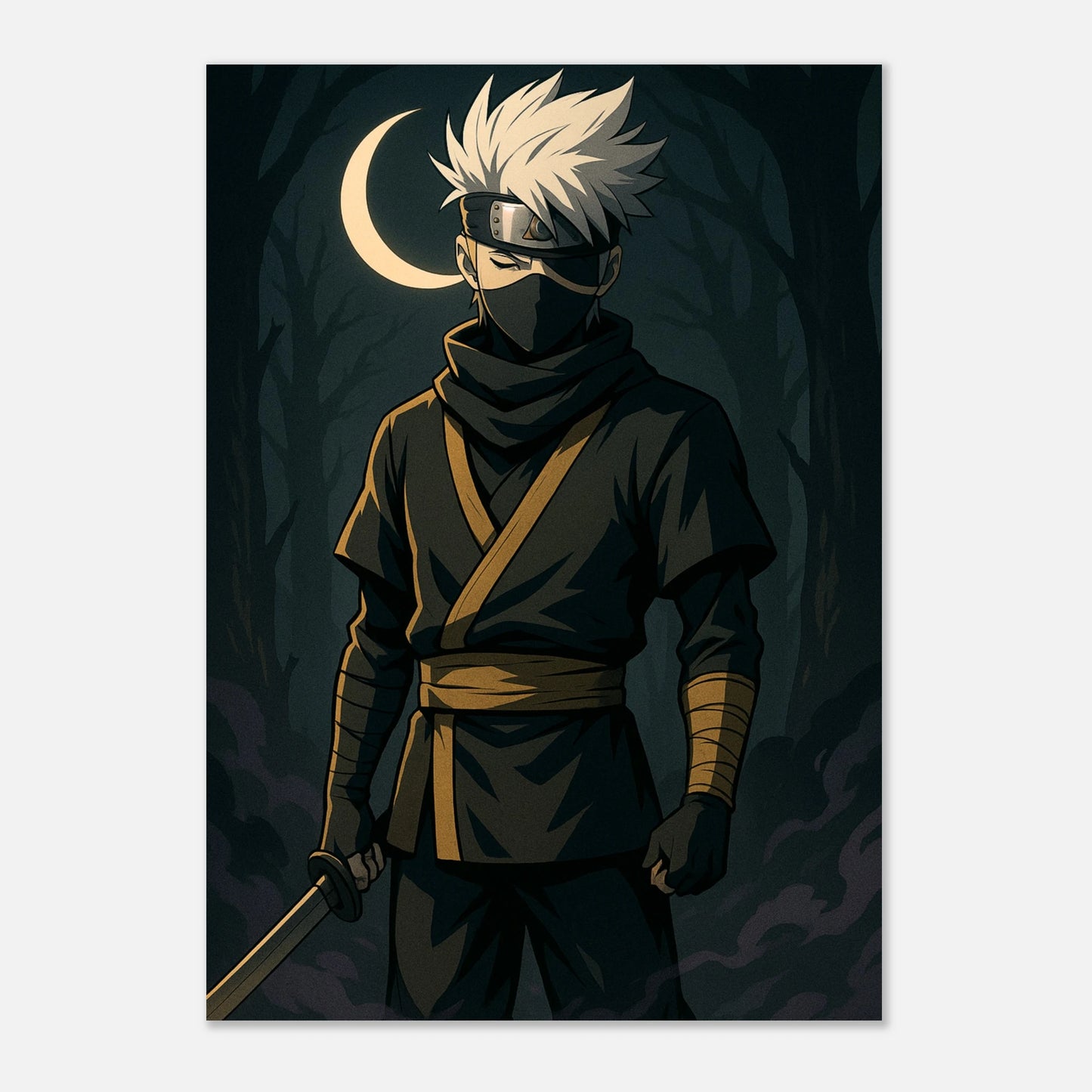 Detailansicht Tsuki Kage Poster – Anime-inspirierte Kunst, Premium-Druck auf hochwertigem Papier