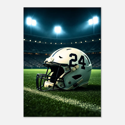 Under the Lights Football Poster – Modern American Football Wall Decor Print