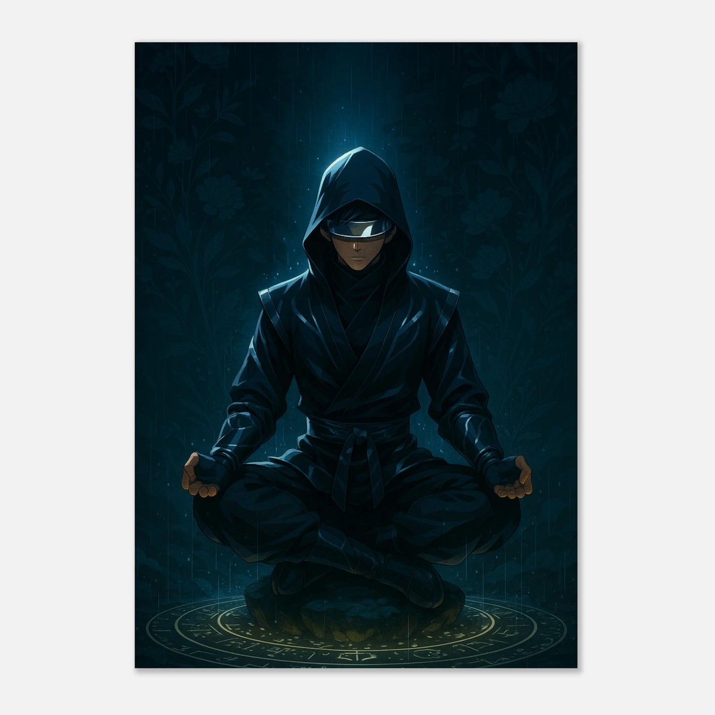 Anime Poster – ZENRAI Code of Stillness, dekoratives Wandposter in dunkler mystischer Optik